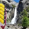 Yosemite, CA - At Yosemite Falls MaxAir is ready for big water