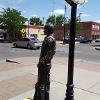 Winslow, AZ - Standing on the corner in Winslow Arizona with MaxAir on my feet.